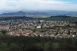 View of the town from Marnat.