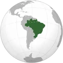 Location of Brazil