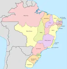 Location of Brazil