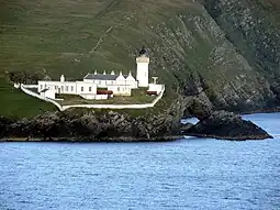 Bressay Lighthouse at Kirkabister Ness overlooking Bressay Sound