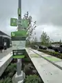 Brickline Greenway signage along Market Street