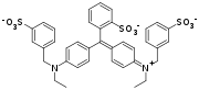 Brilliant blue FCF, a common food colorant