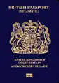 British biometric diplomatic passport