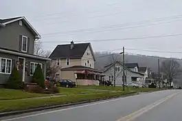 Houses along Broad Street in South Bethlehem, Pennsylvania, December 2014