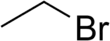 Skeletal formula of bromoethane