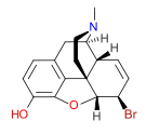 Chemical structure of bromomorphide.