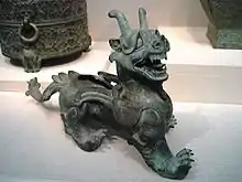 Bronze statuette of a qilin, 1st century AD