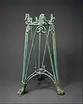 Rod tripod stand; early 6th century BC; bronze; overall: 75.2 x 44.5 cm; Metropolitan Museum of Art