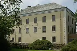 View of a building in the town of Bryne