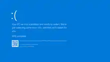 The Blue Screen of Death on Windows 10 and 11.