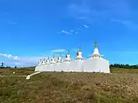 Buddhist stupas in Alkhanay park