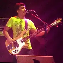 Buddy Zabala during the "The Final Set" reunion concert of the Eraserheads in 2009.