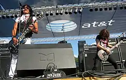 BulletBoys performing in 2008; group leader Marq Torien at left