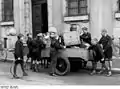 Jungvolk boys 1933 collecting metal for the German armament industry.Photo: Bundesarchiv