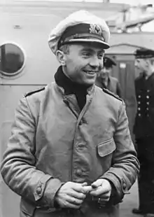 A jovial Prien, dressed in uniform