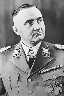 Gottlob Berger wearing Waffen-SS dress uniform