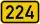 Bundesstraße 224 number.svg