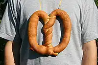 Pretzel from Burg, typically carried around the neck