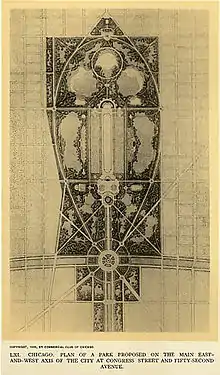 Plan of a park