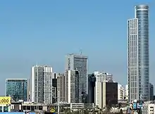 Ramat Gan with the tower to the right