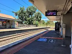 Platforms at Burwood station on the Alamein line.