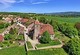 The church in Bussières