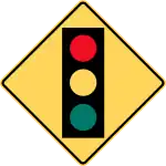 Traffic signal ahead.