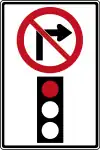 RB-17No right turn on red