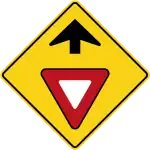 WB-2Yield sign ahead