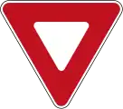 Yield sign