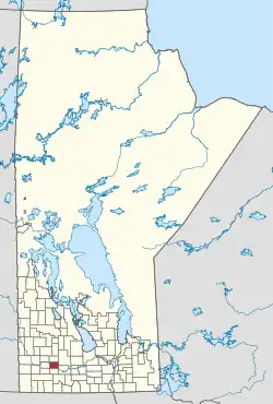 Location of Cornwallis in Manitoba