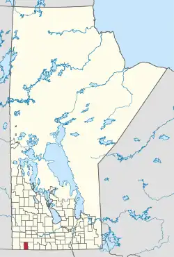 Location of Deloraine – Winchester in Manitoba