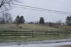 Scene on Falls River Road northeast of Chagrin Falls village limits