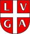 Coat of arms of Lugano 
Lügán (Lombard)