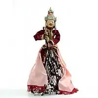 Wayang golek menak, King Maktal (Albania), collection of Tropenmuseum, Netherlands, before 2003