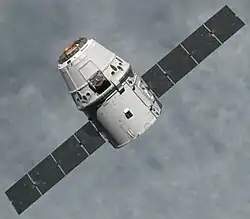 SpaceX's unmanned Dragon spacecraft approaches the ISS on 25 May 2012.