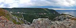 The Cabot Trail viewed from the Skyline Trail