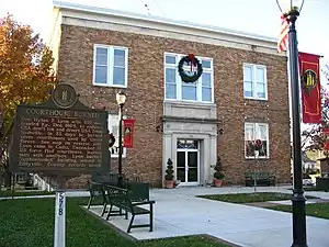 The courthouse in Cadiz burned twice during the American Civil War. This courthouse was demolished in 2008 to make way for a new justice center that opened in October 2009.