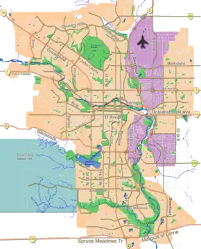 Map showing the location of Fish Creek Provincial Park