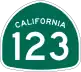 State Route 123 marker