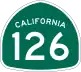 State Route 126 marker