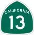 State Route 13 marker