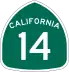 State Route 14 marker