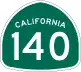 State Route 140 marker