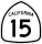 State Route 15 marker