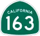 State Route 163 marker