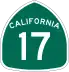 State Route 17 marker