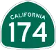 State Route 174 marker