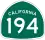 State Route 194 marker