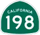 State Route 198 marker